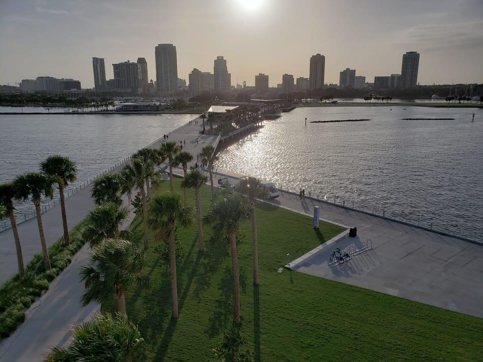 St Pete Pier. 8mi away