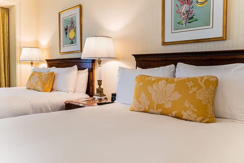 Sink into crisp linens and drift off in serene comfort.