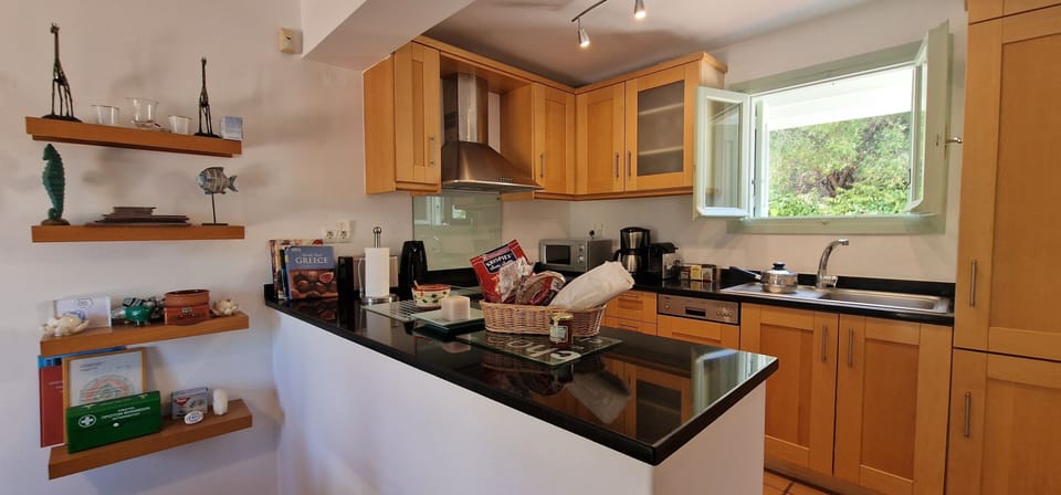 There is also an open plan kitchen,