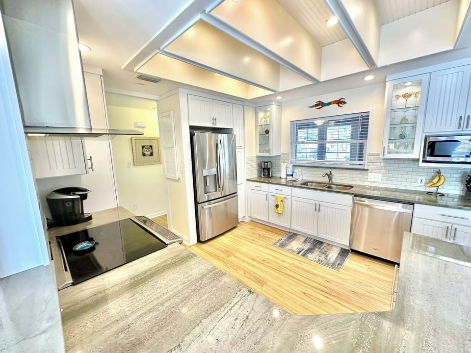 Fully stocked kitchen