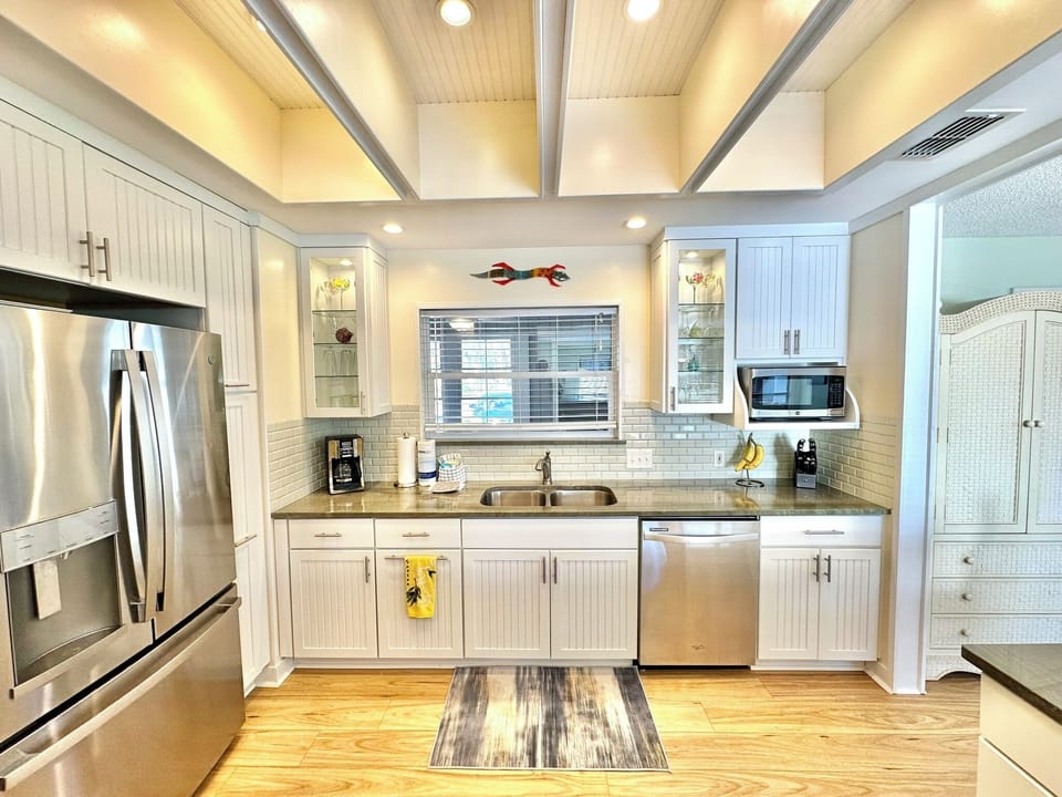 Fully stocked kitchen