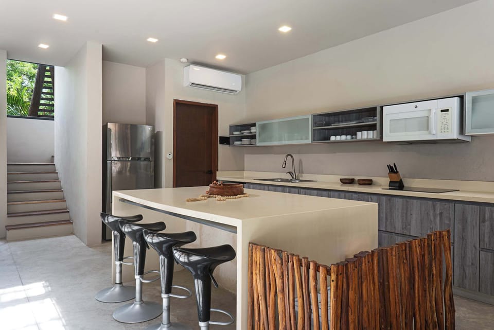 Modern fully equipped kitchen, located on the ground floor