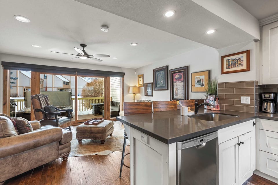 Such a great open space. Living, outdoors and kitchen. 
