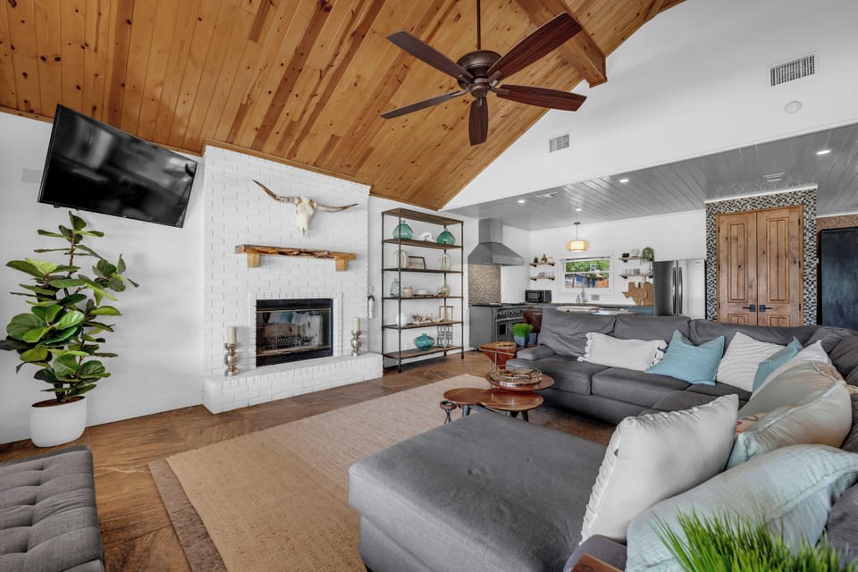 Spacious open living area