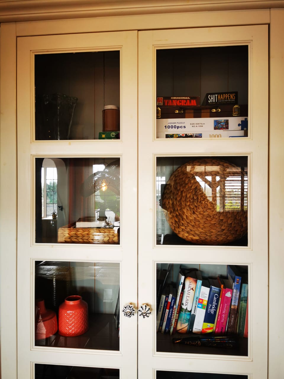 Bookcase with games, toys and books