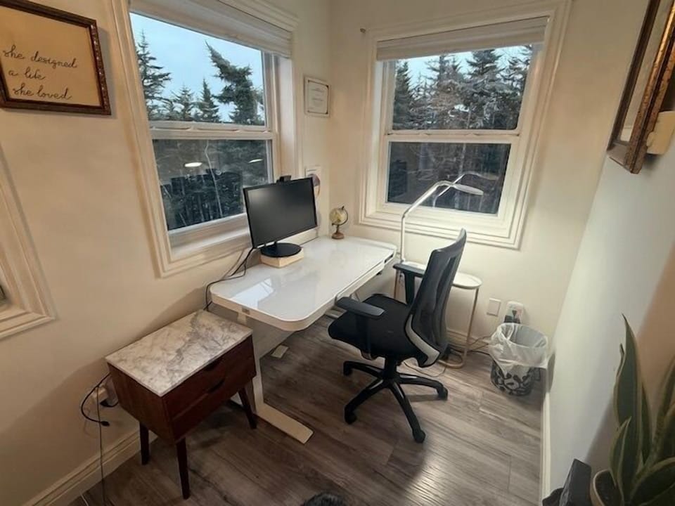 A workspace with a view—where productivity meets tranquility #WorkWithAView