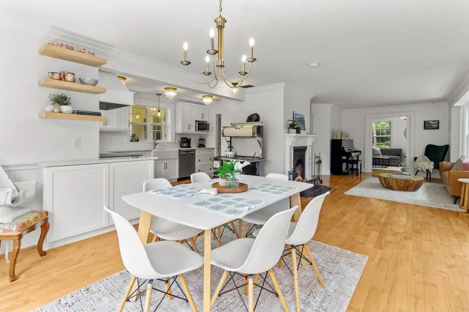 The heart of our home: a dining area that welcomes you with warmth and charm. #HeartOfTheHome #WarmWelcome #DiningCharm