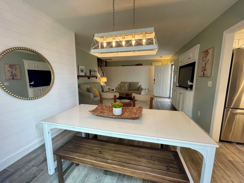 Dining table with seating for 6
