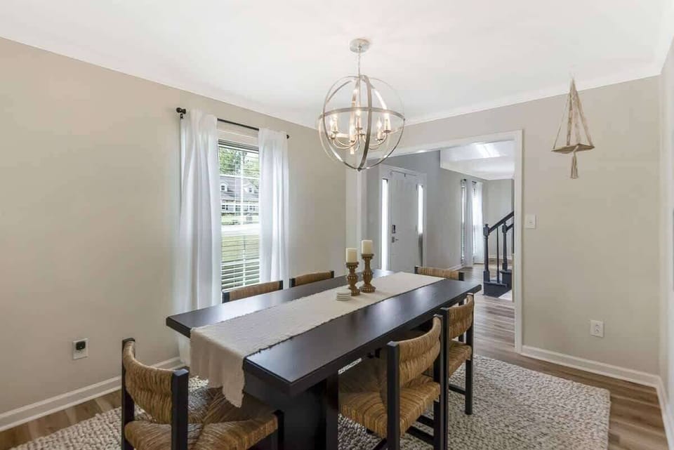 Dining Room is located off of the foyer