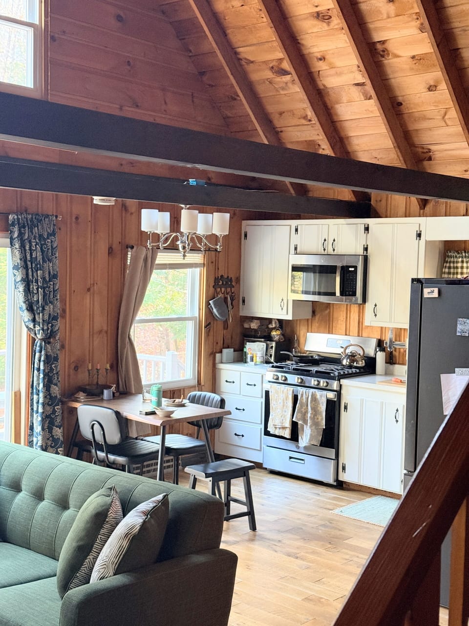 High ceilings open concept 