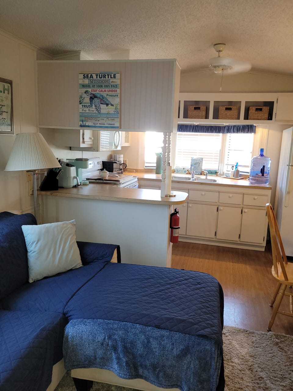 From living room showing kitchen