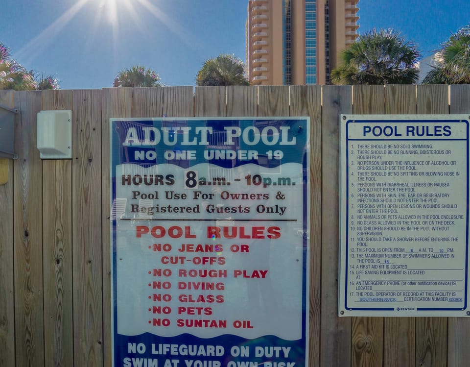 Pool Rules