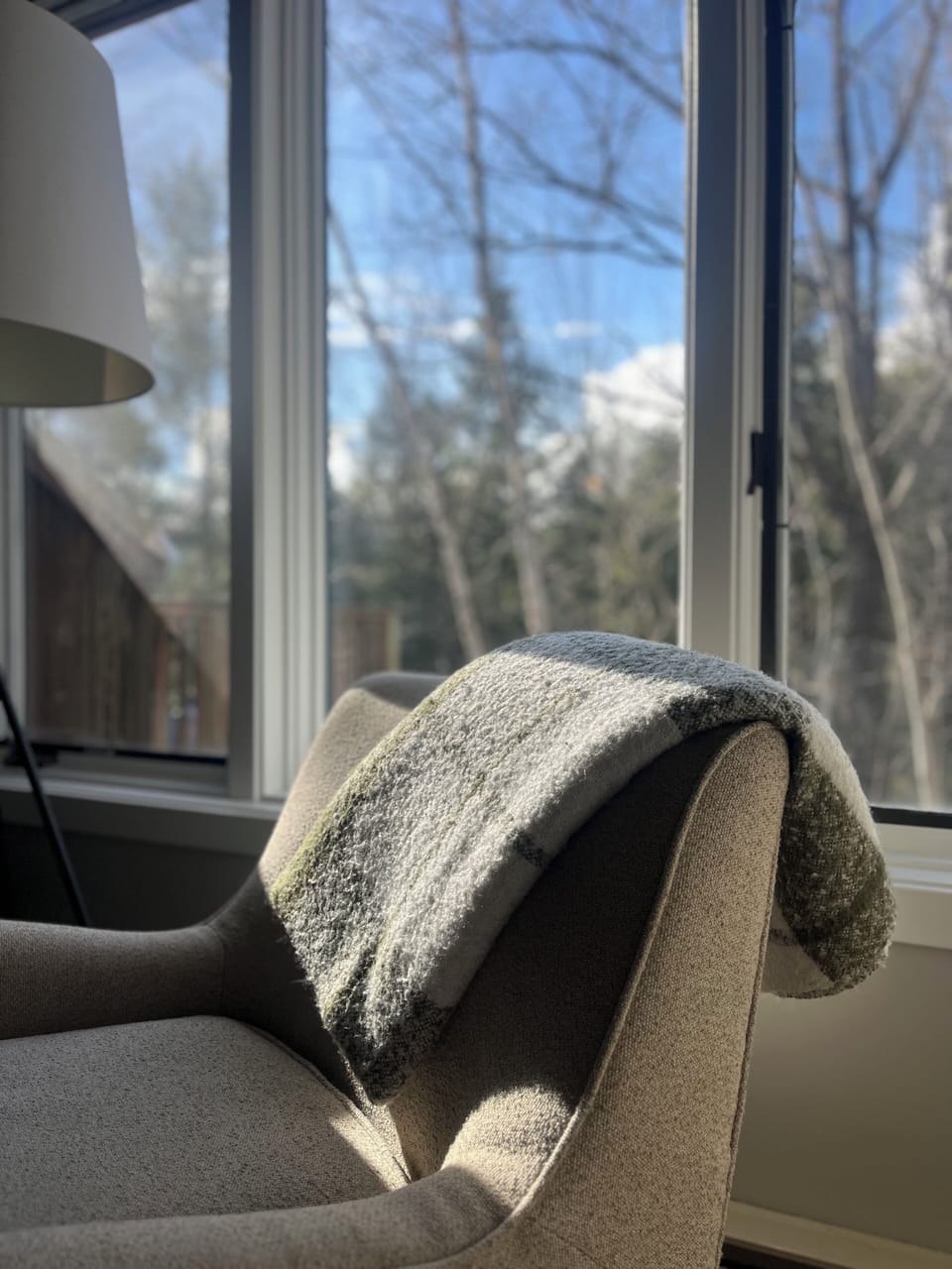 Sun filtering into the living room