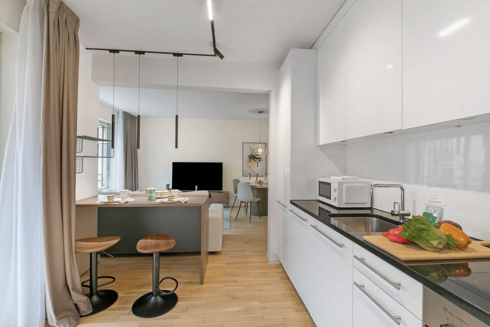 Kitchen and dining area