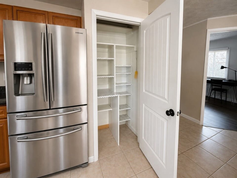 Pantry Storage | Plenty of space to store groceries for longer stays