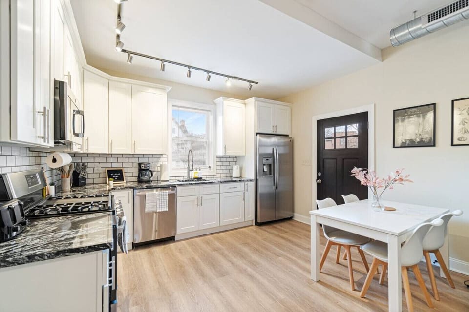 As you step into the kitchen, the clean lines and functional design make you eager to start cooking your favorite dishes.