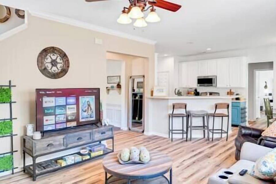Enjoy a 65 inch smart tv in the living room! 