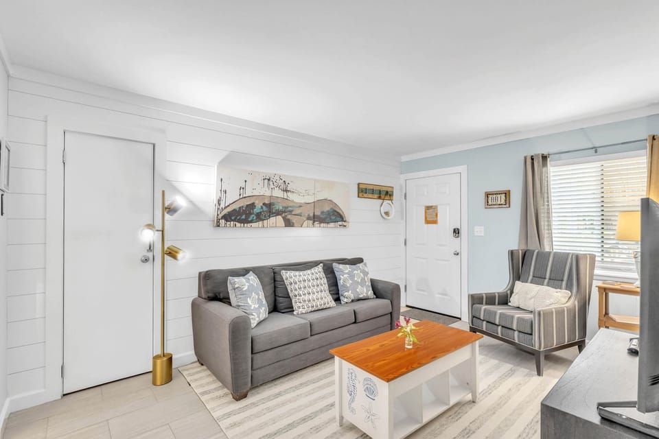 Open Living Space with Sofa Bed