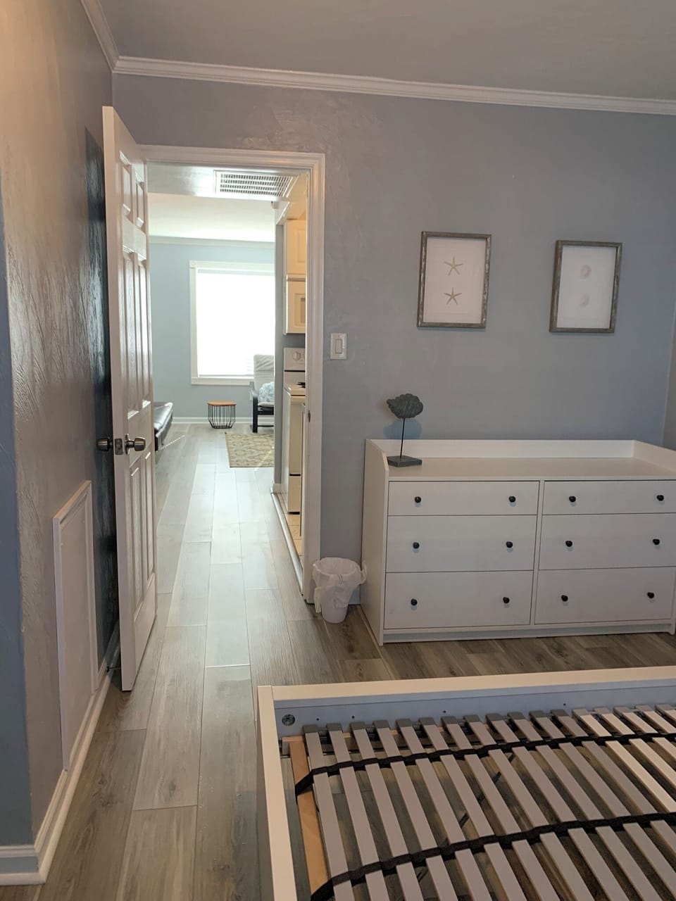 View from Bedroom.  New mattress has been added and will update 