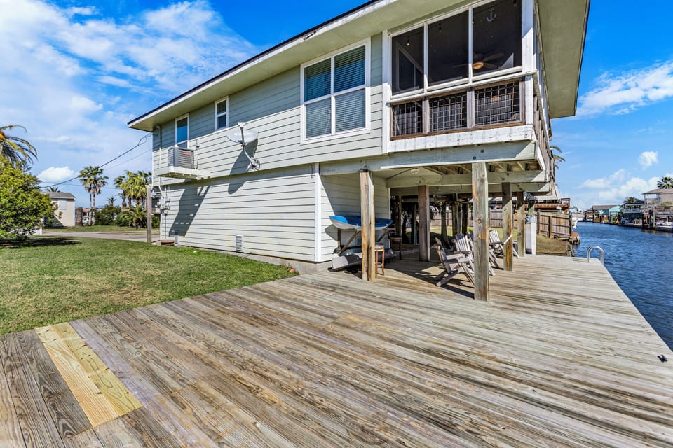 This home has a large side yard.