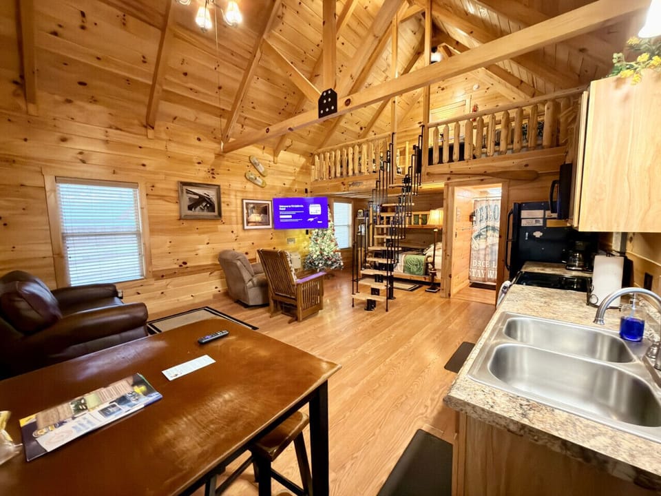 Open concept with loft