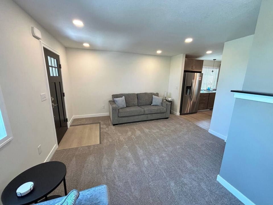 Front door entrance into the living room 