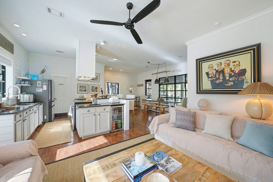 Deep Blue - Santa Rosa Beach - Open Concept Living Room, Kitchen & Dining Room