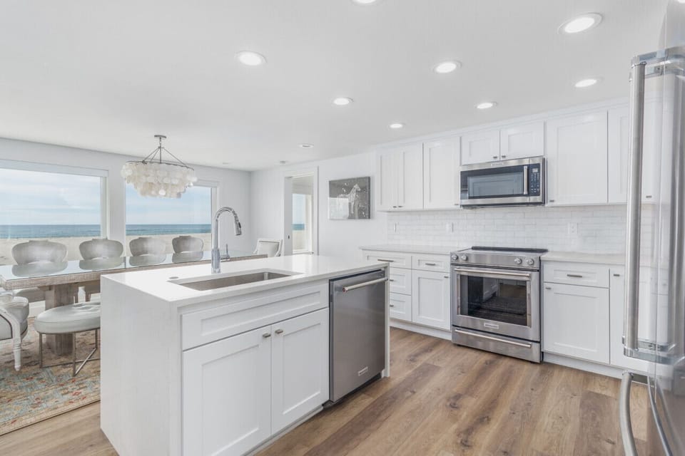 Kitchen facing West