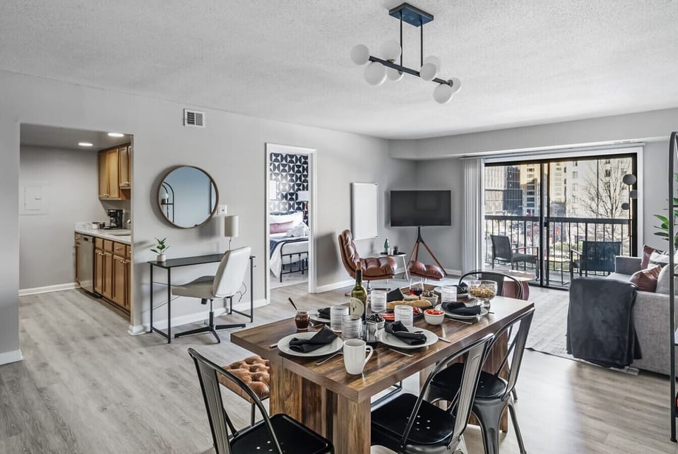 Spacious and inviting, the flow between the living, dining, and kitchen areas creates a perfect gathering spot for you to cook, dine, and unwind without missing a moment.