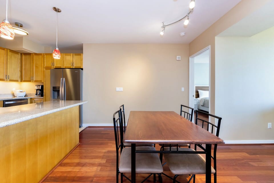 Dining Area - Four person dining table to enjoy your home cooked meals.