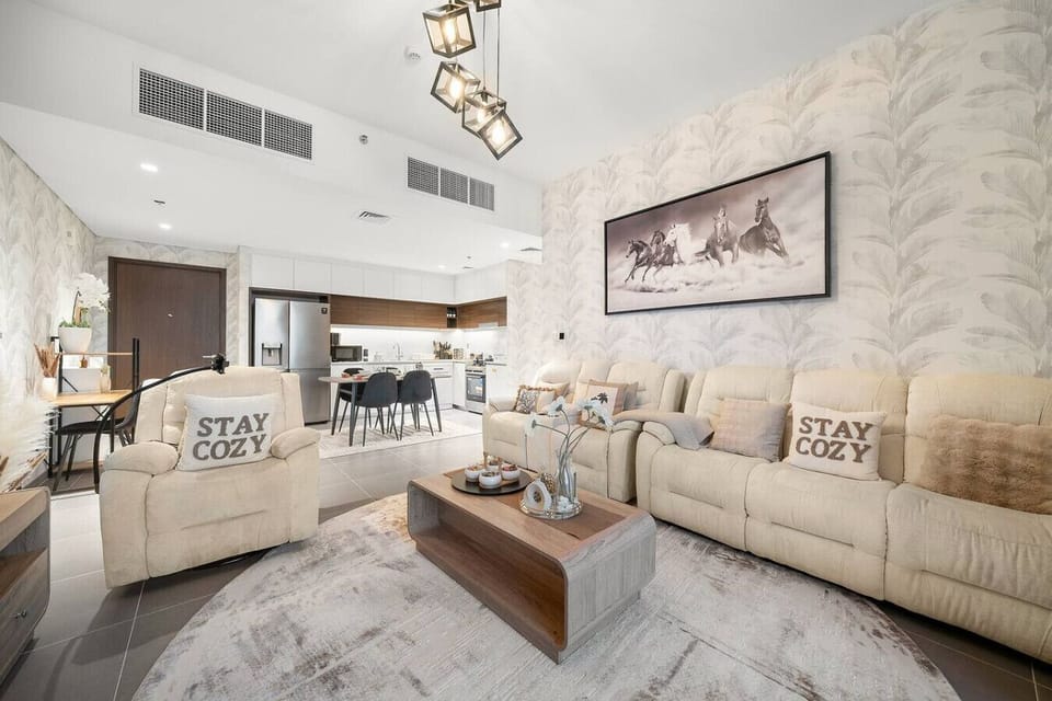 Living Room: Bright space with chic decor and modern furnishings for ultimate relaxation!