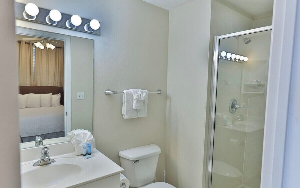 Guest bathroom with walk in shower