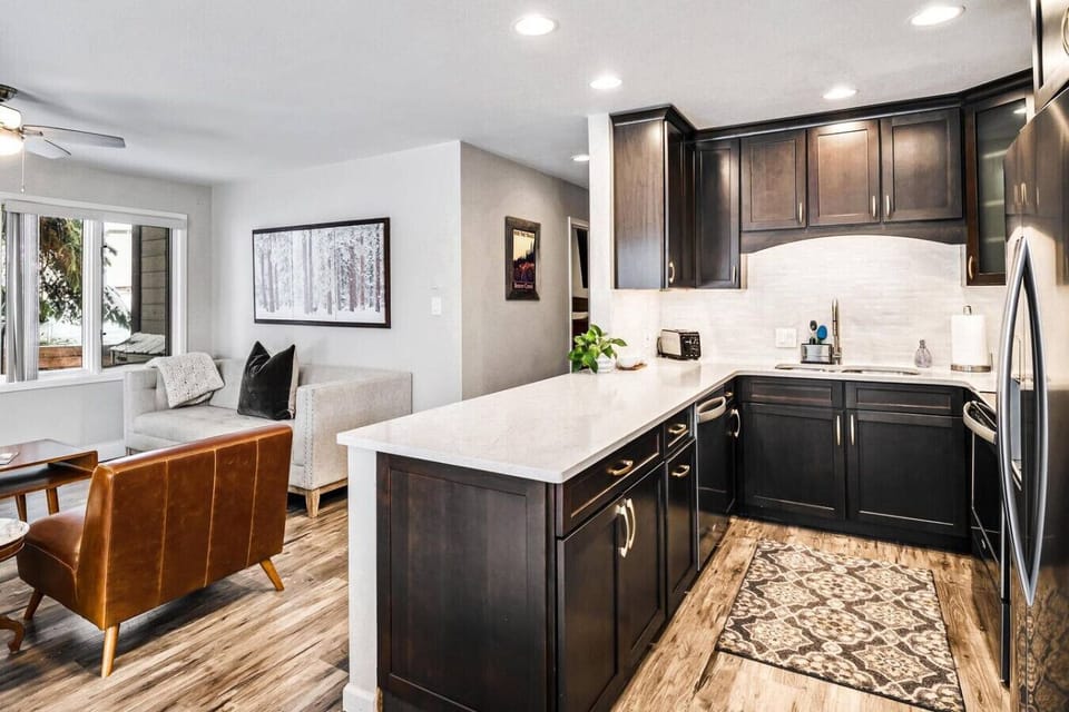 Bright and modern kitchen with an open concept