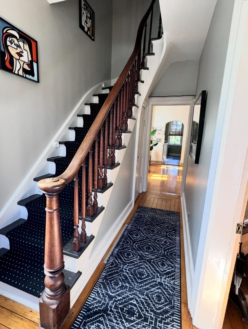 Entranceway- Please watch your head with historic steps up to 2 bedroom & 1Bath.