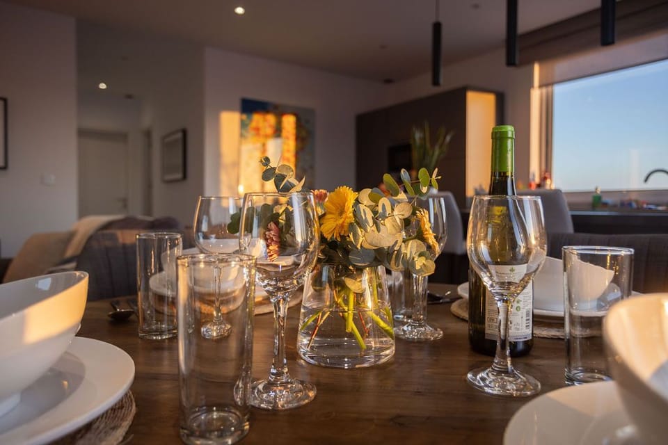 Open Plan Kitchen/Living/Dining Leading onto Terrace