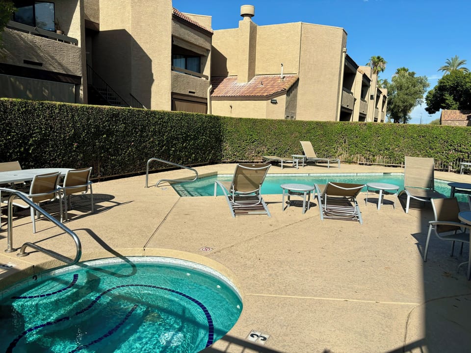 Hot tub and pool