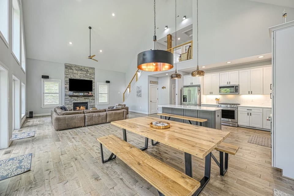 Dining area conveniently located off the kitchen for easy meals.