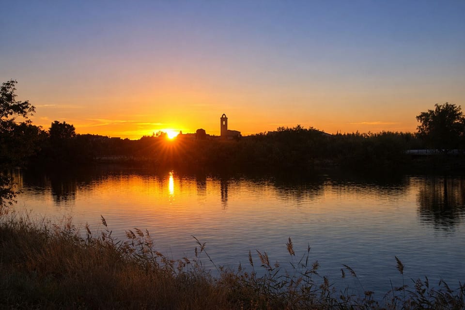 The Fluvià river  in Sant Pere Pescador