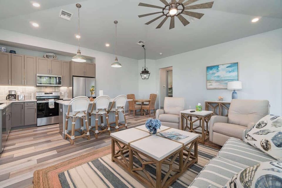 Open floor plan that offers a great area for family and friends to gather