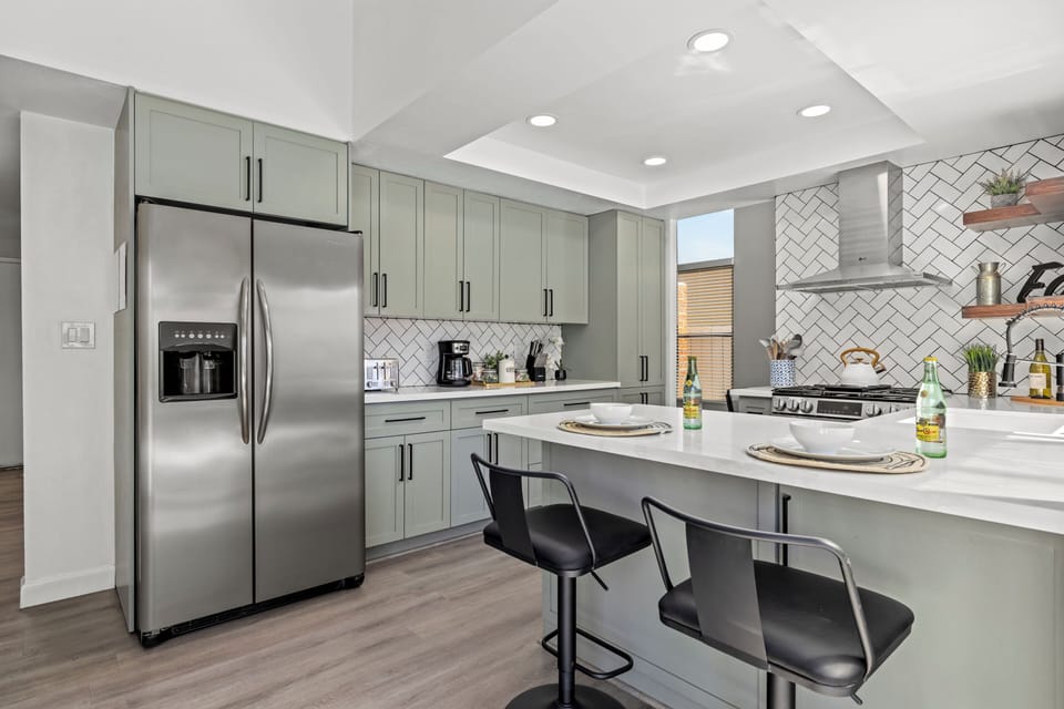 A sleek kitchen designed perfectly for whipping up any meal