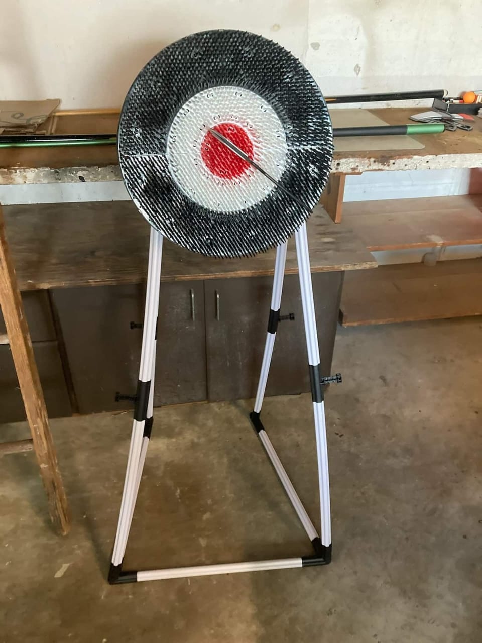 Axe throwing game (made from plastic, so safe for kids). 

Lots of fun for the family!
