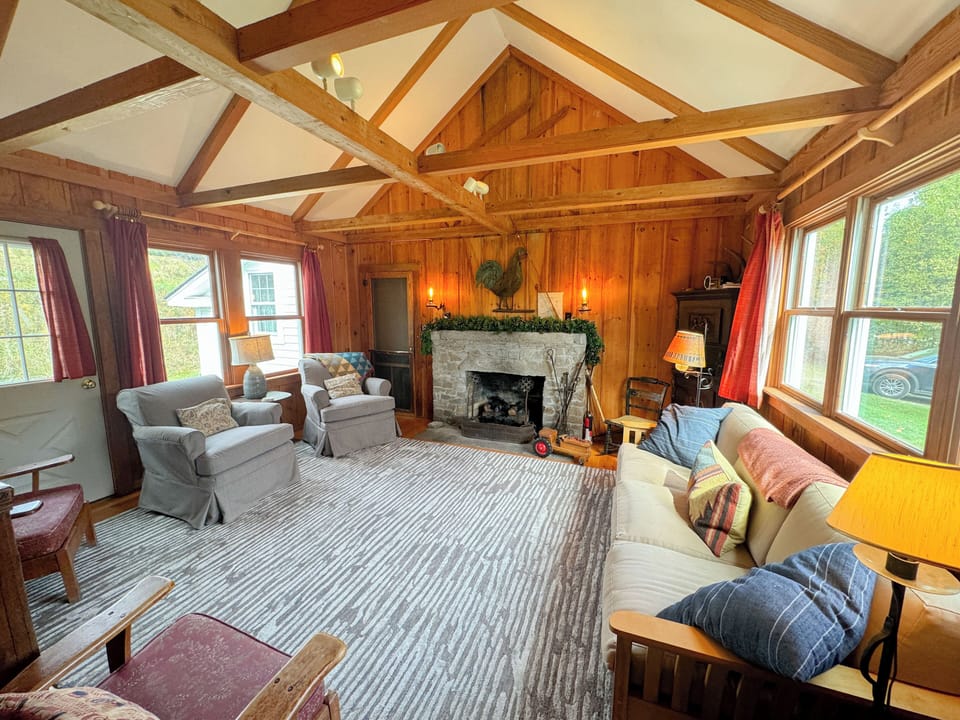 Family Room Big House with gas fireplace