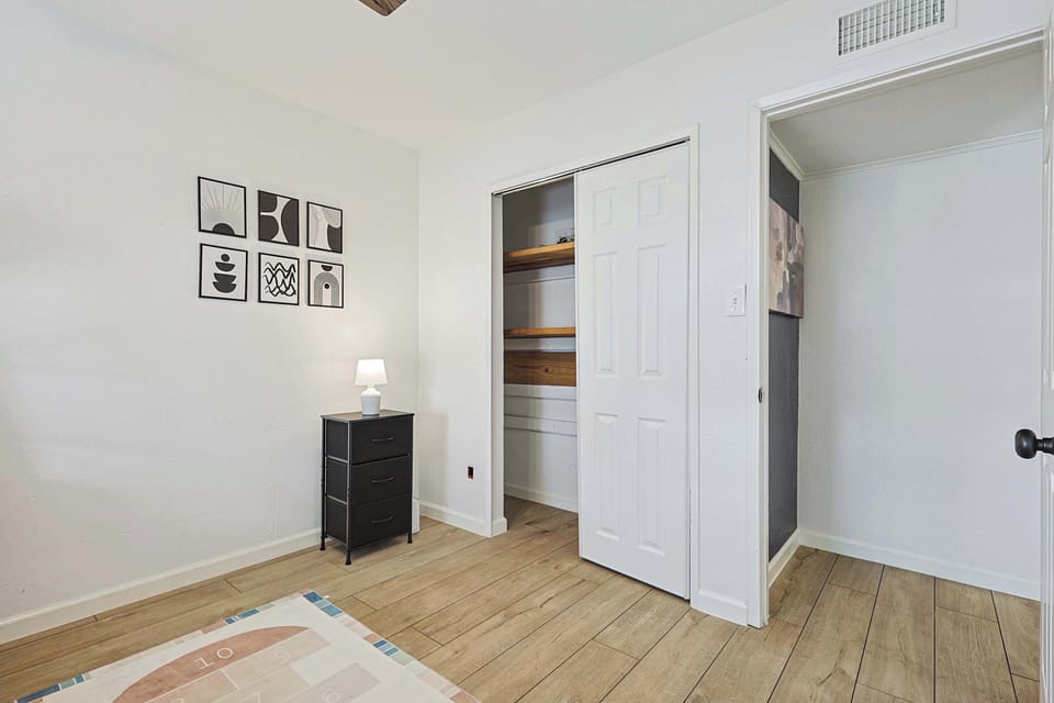 Closet space in the bedroom, perfect for your clothes and personal items during your stay.