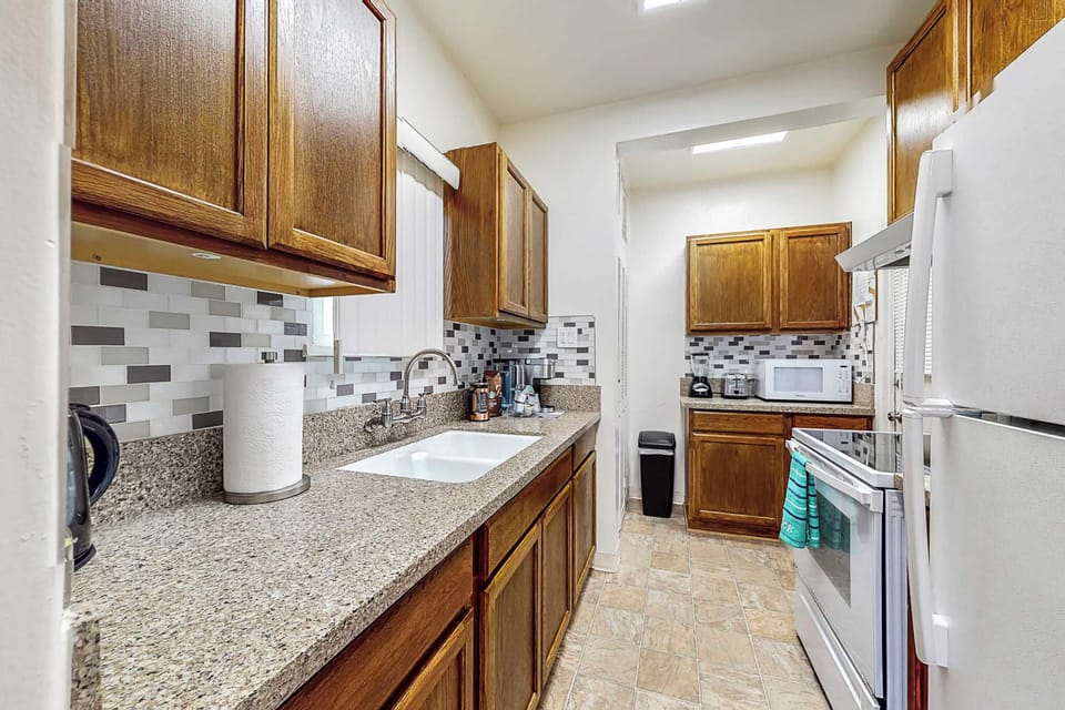 Fully stocked kitchen