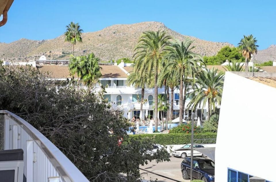 View to left , Villa Concha (aparthotel) and mountains beyond 