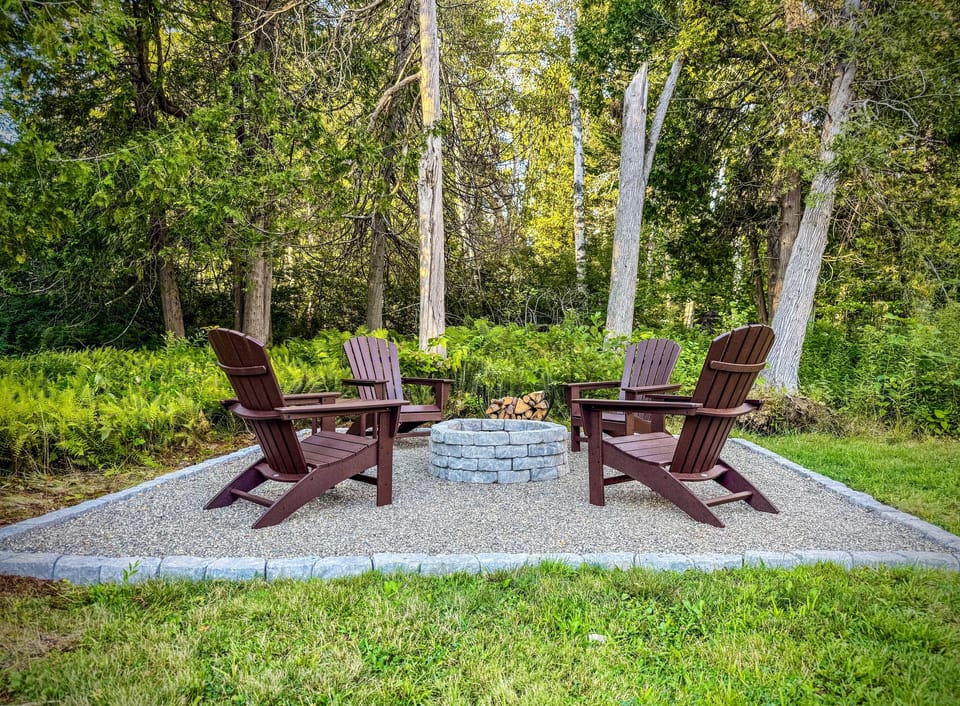 New fire pit area 🔥