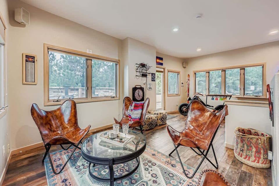 This room is on the top level with the rooftop patio ready for fun!  