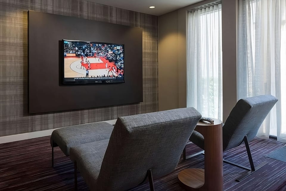 Settle in for movie night with comfortable seating and space.