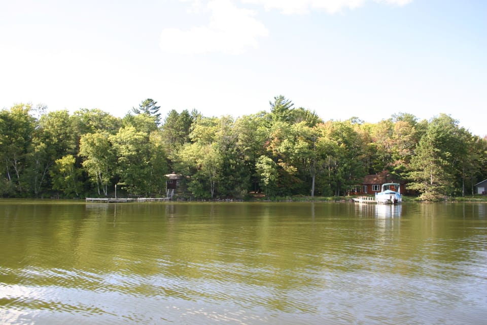 VIEW OF COTTAGE FROM GOING OUT THE CHANNEL