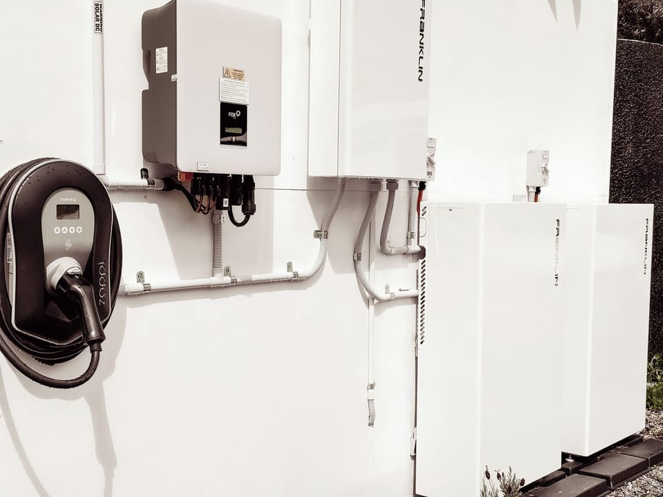 Full EV charging station, free for guests to use